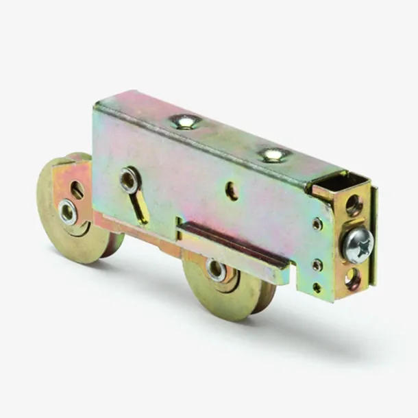 Replacement sliding door handle set with wood pull and locking lever